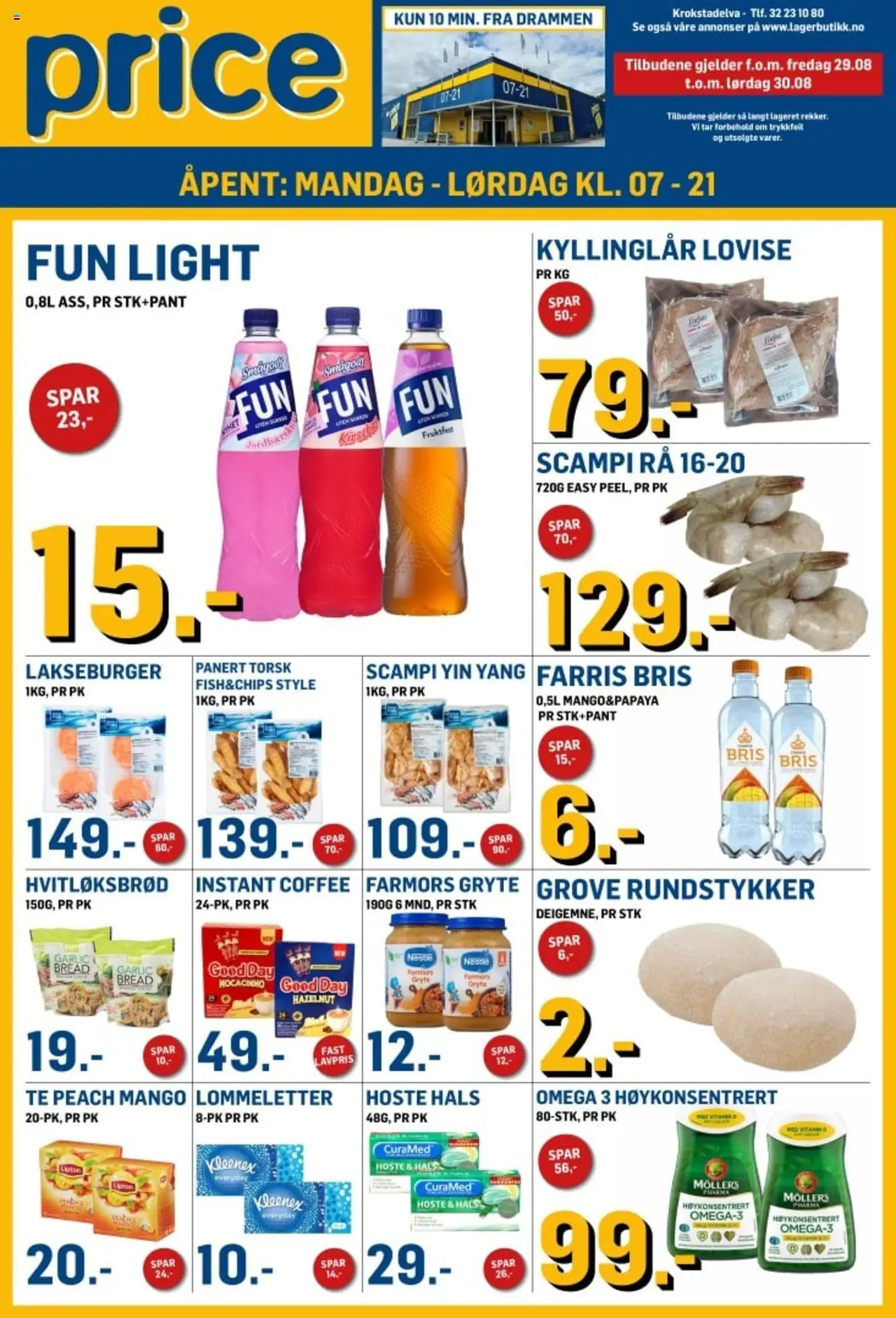 Kundeavis Price Lagerbutikk gyldig fra 29/08/2025 - Sidenummer 1