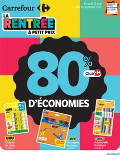 Prévisualisation de Catalogue 80% d'économies du magasin Carrefour formulaire valide 12/08/2025