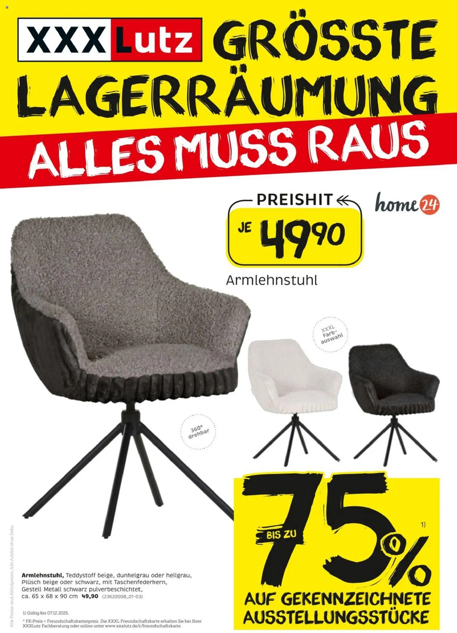 Vorschau von dem Prospekt des Geschäftes XXXL Lutz, gültig ab dem 23.11.2025