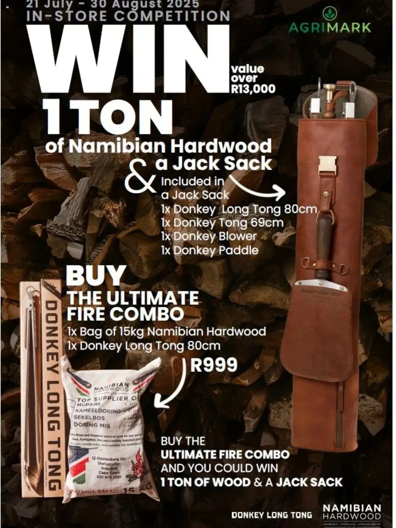 Agrimark Donkey Long Tongs & Namibian Hardwood Competition from 21/07 - 30/08/2025 > Promotions