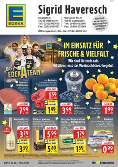 Vorschau von dem Prospekt des Geschäftes Edeka, gültig ab dem 22.12.2025