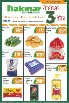 Hakmar Hakmar - Katalog Sadece 3 Gün 06.03.2026 - Broşürünün önizlemesi