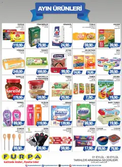 Furpa Ayın Ürünleri 01.09.2025 - Broşürünün önizlemesi