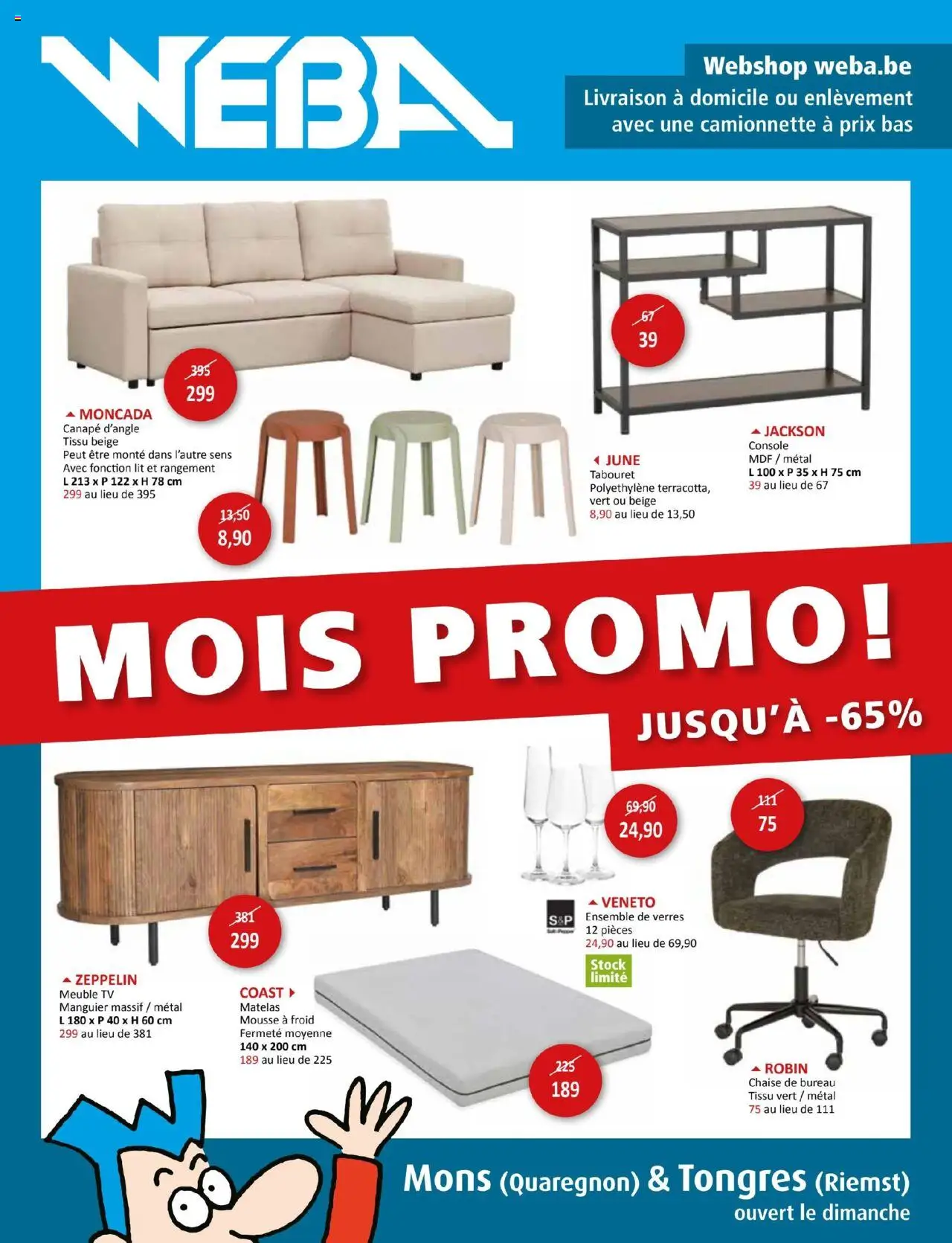 Weba shop Publicité geldig vanaf 01/10/2025 - Paginanummer 1