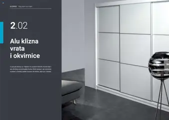 Pregled letka ALU klizna vrata i okvirnice trgovine Elgrad vrijedi od 06.10.2025
