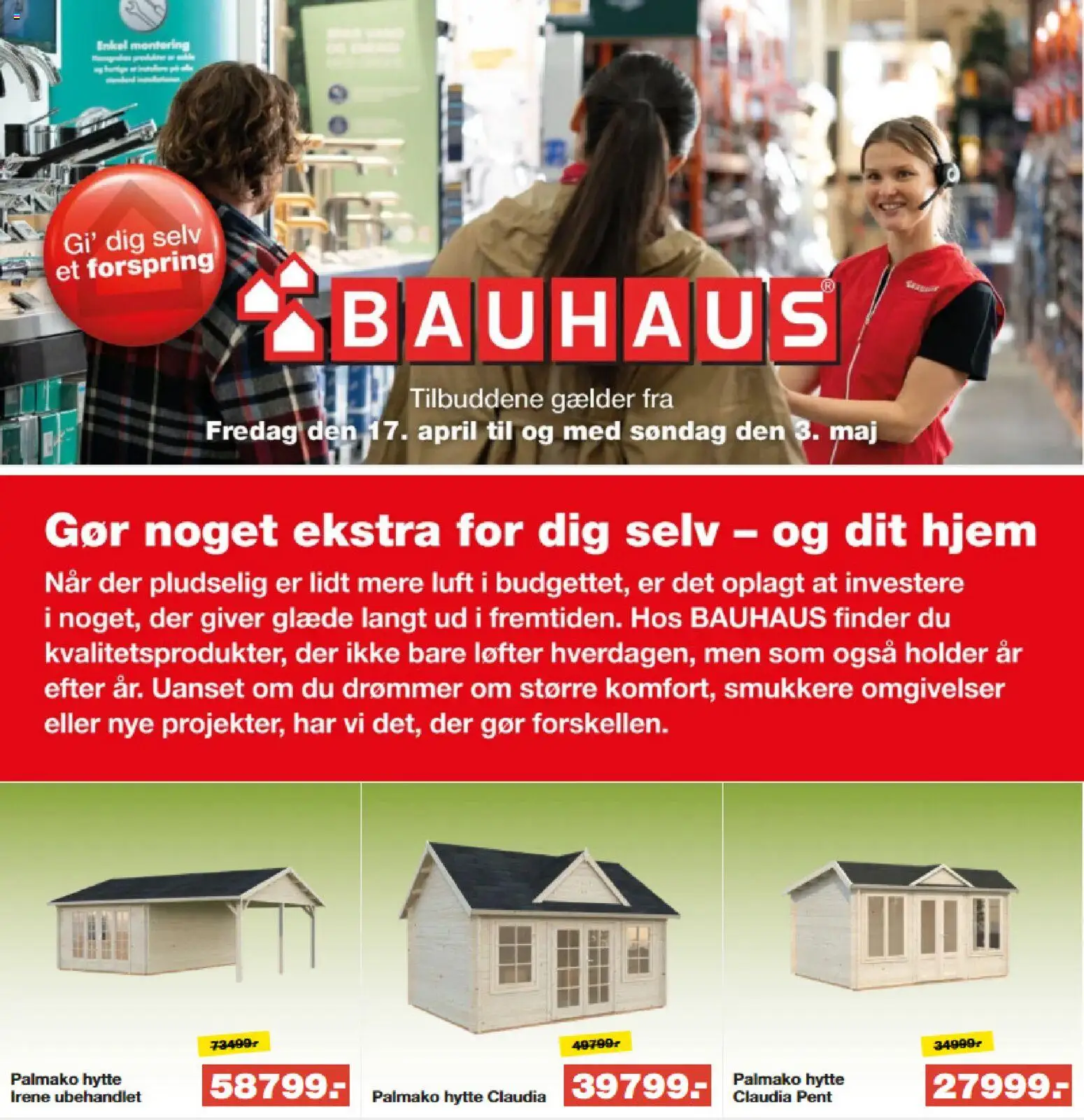 Eksempel på tilbudsavis Bauhaus - Tilbud skattepenge fra butik Bauhaus gyldig fra 17/04/2026