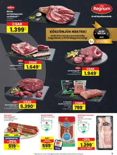 Spar - Akciós újság Spar megtekintése, amely érvényes 2025.10.30.-től | Oldal: 5
