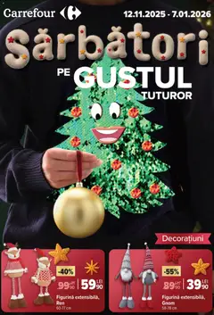 Previzualizarea de cataloage: Carrefour Catalog - Decorațiuni de Crăciun valabil de la 12.11.2025