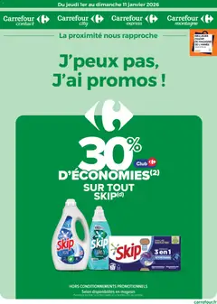 Prévisualisation de J'peux pas j'ai promos du magasin Carrefour contact formulaire valide 01/01/2026