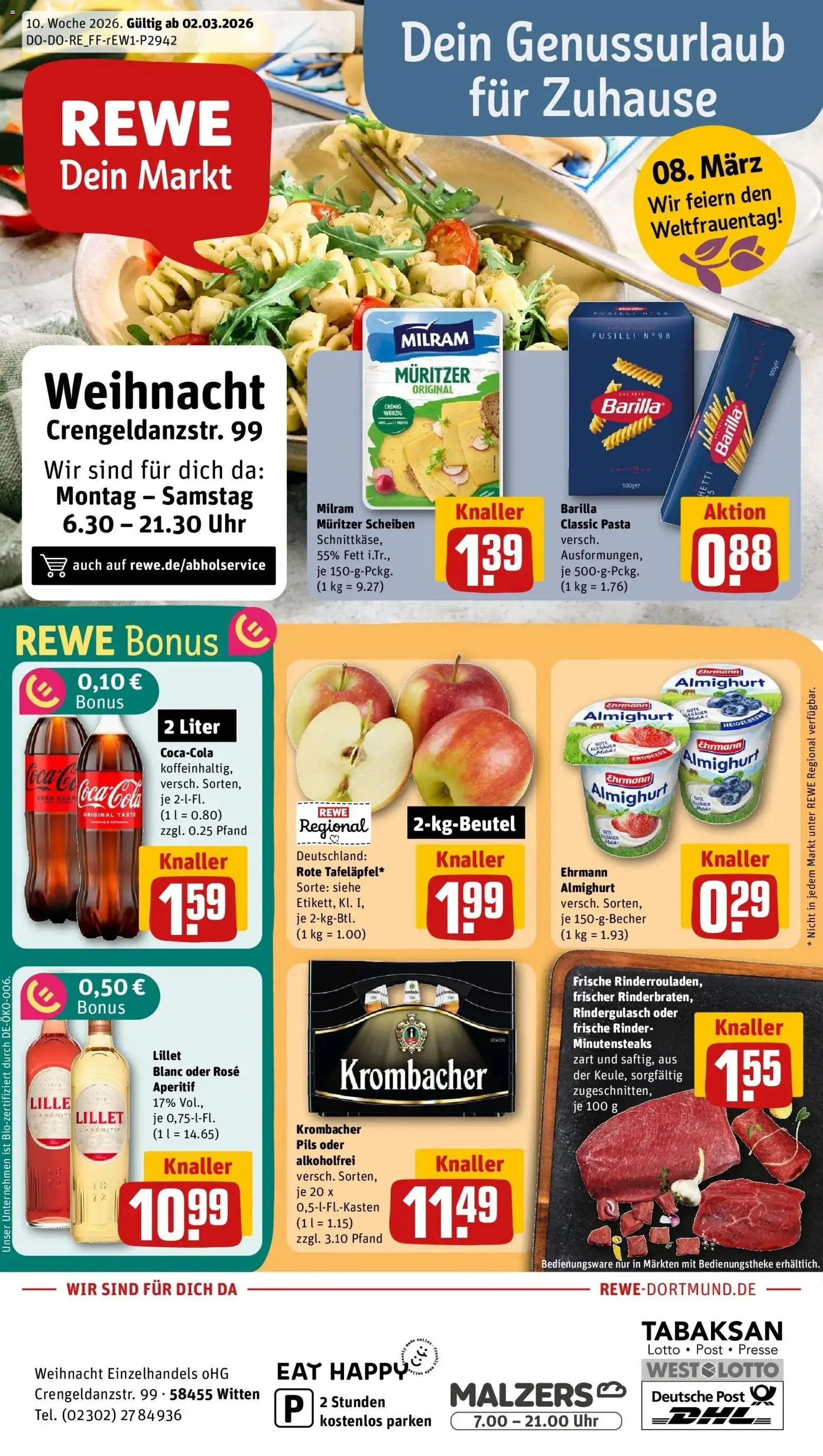 Vorschau von dem Prospekt des Geschäftes Rewe, gültig ab dem 02.03.2026