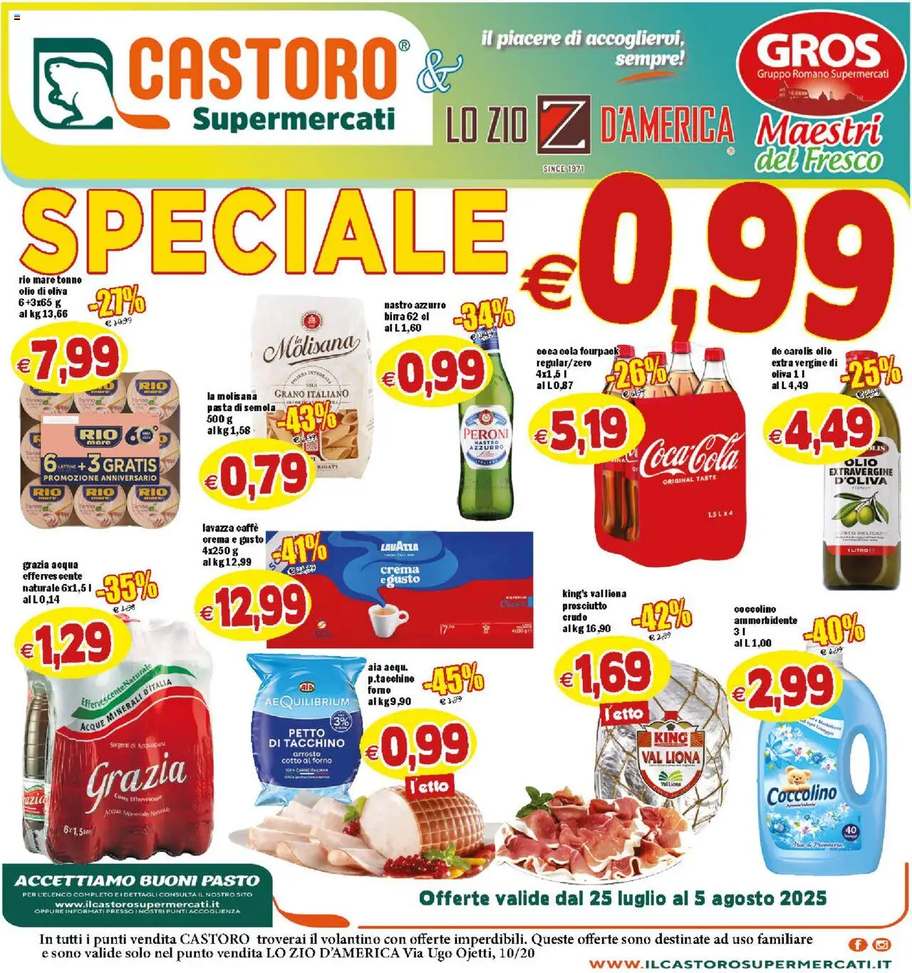Volantino Il Castoro valido da 25/07/2025 numero di pagina 1