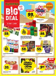 Forhåndsvis Kundeavis Kristiansund fra butikk Bunnpris gyldig fra 27/10/2025