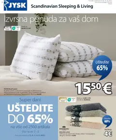 Pregled letka Katalog trgovine JYSK vrijedi od 03.09.2025