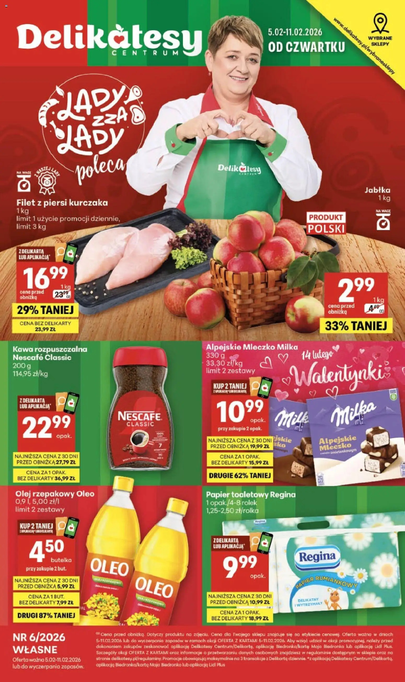 Pogląd gazetki "Sklepy Własne" ze sklepu Delikatesy Centrum ważnej od 05.02.2026