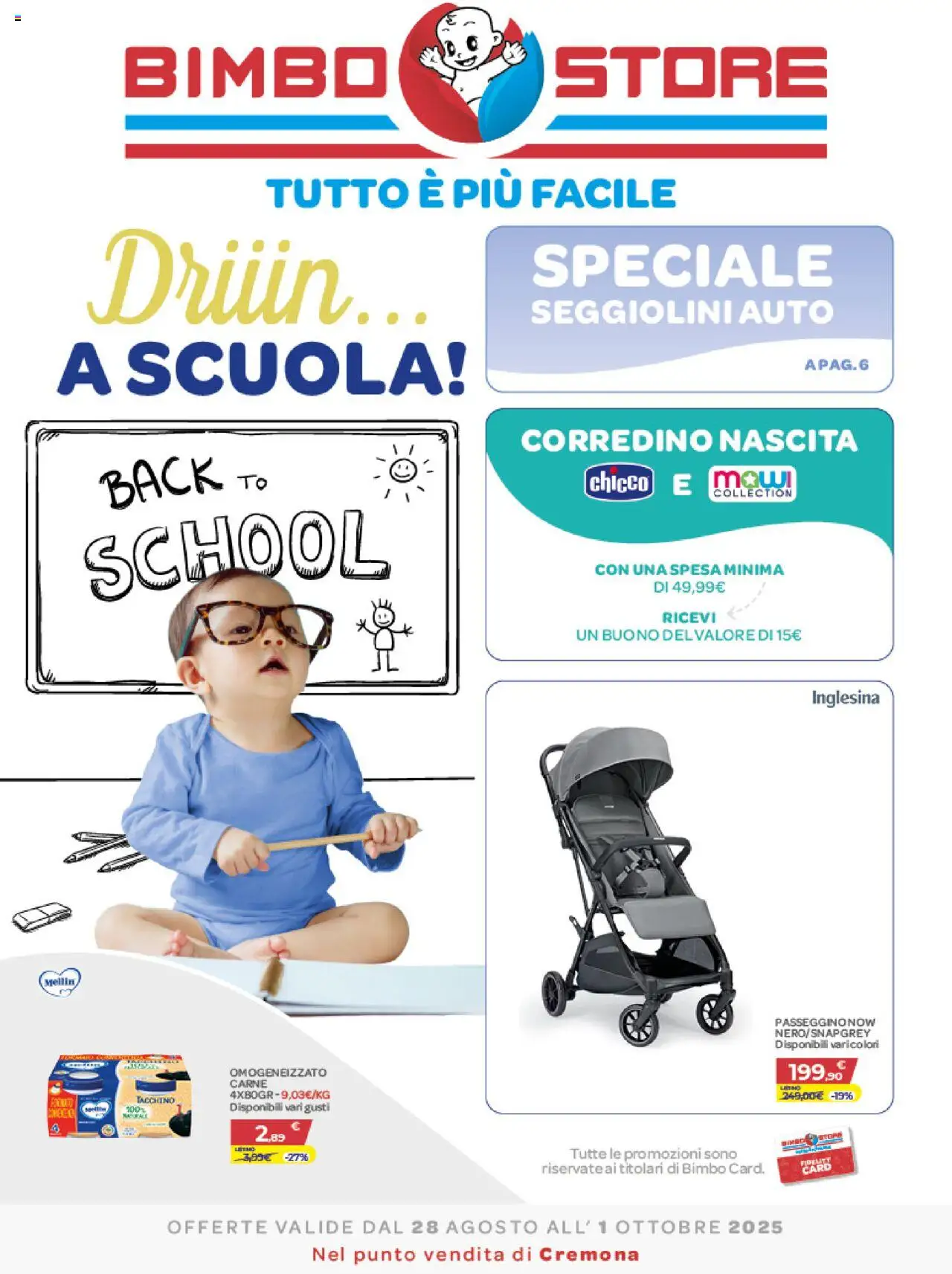 Volantino Bimbo store valido da 28/08/2025 numero di pagina 1