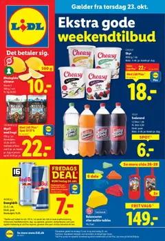 Eksempel på tilbudsavis Weekend tilbud fra butik Lidl gyldig fra 23/10/2025