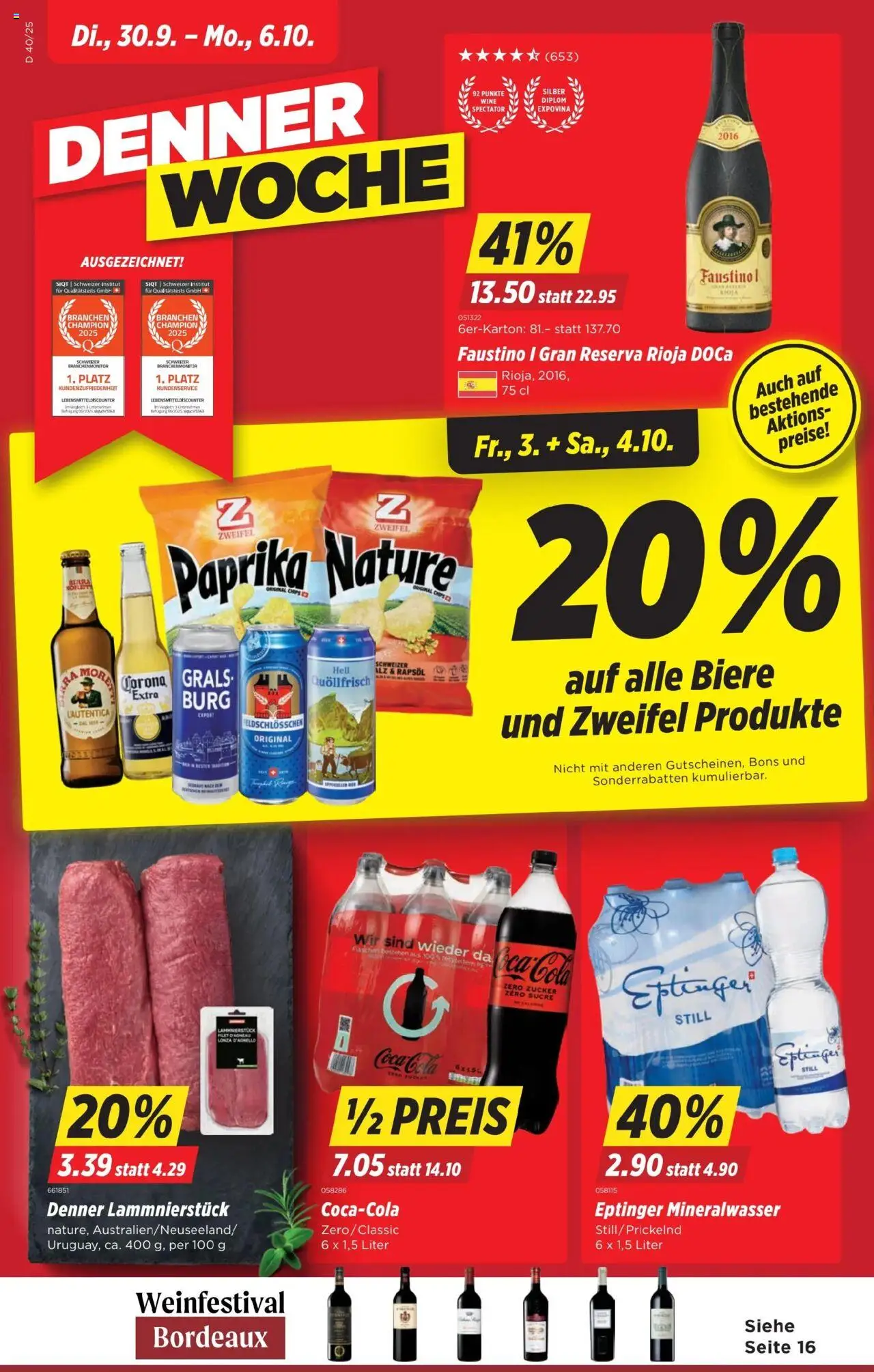 Denner Aktionen ab 30.09.2025 - Seitennummer 1