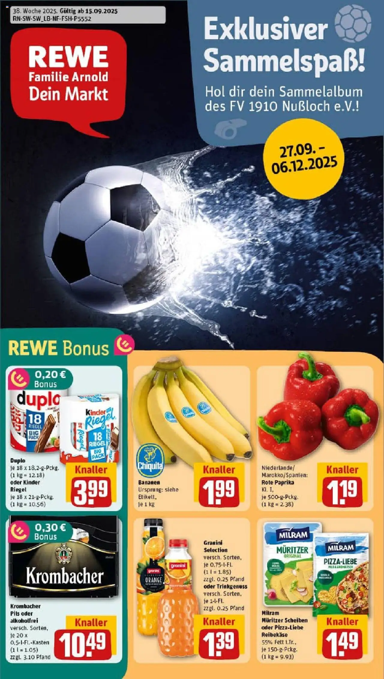 REWE Prospekt ab 14.09.2025 nächste Woche - Prospekt Nussloch	