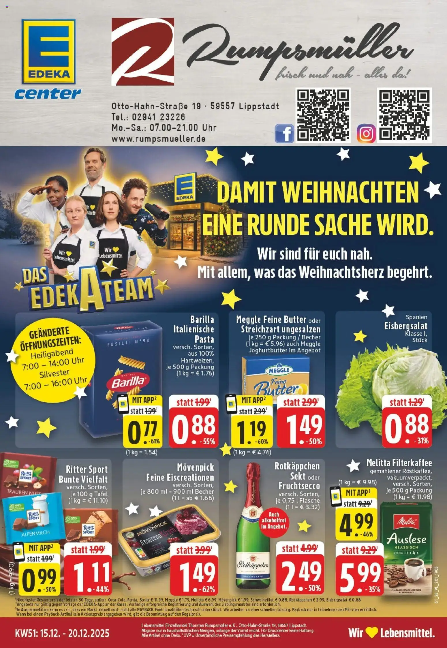Vorschau von dem Prospekt des Geschäftes Edeka, gültig ab dem 15.12.2025