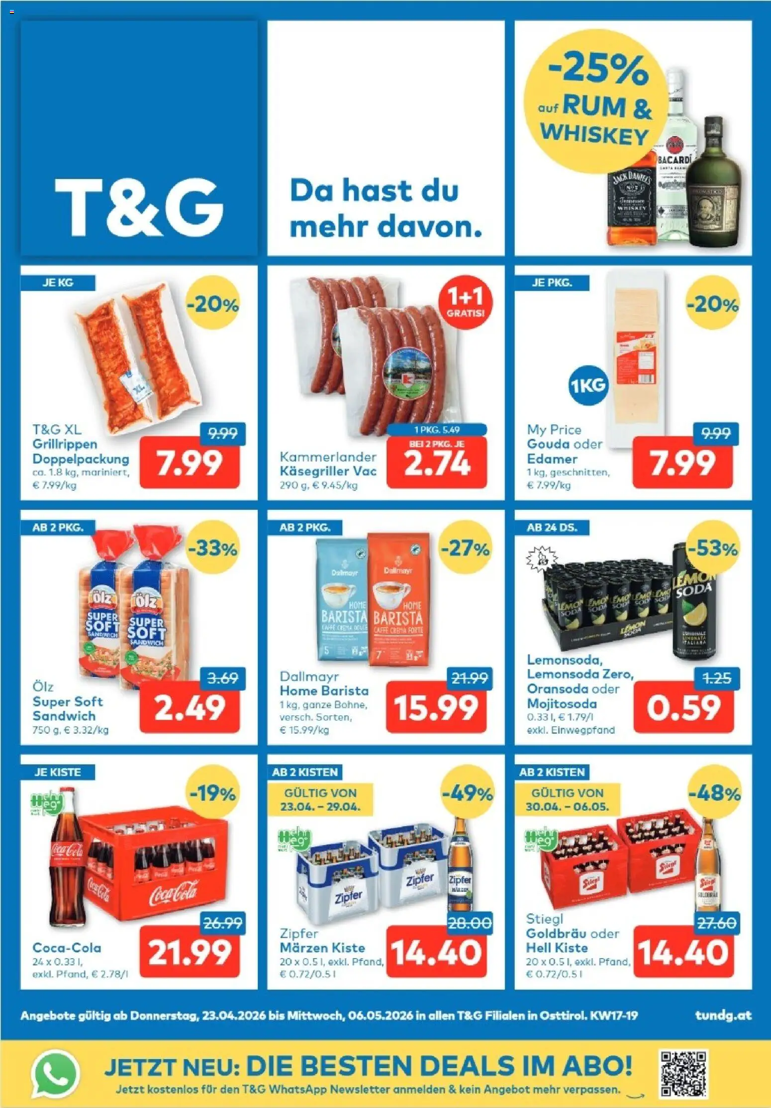 Vorschau der Angebote: T&G T&G Osttirol gültig ab 23.04.2026 - Whiskey