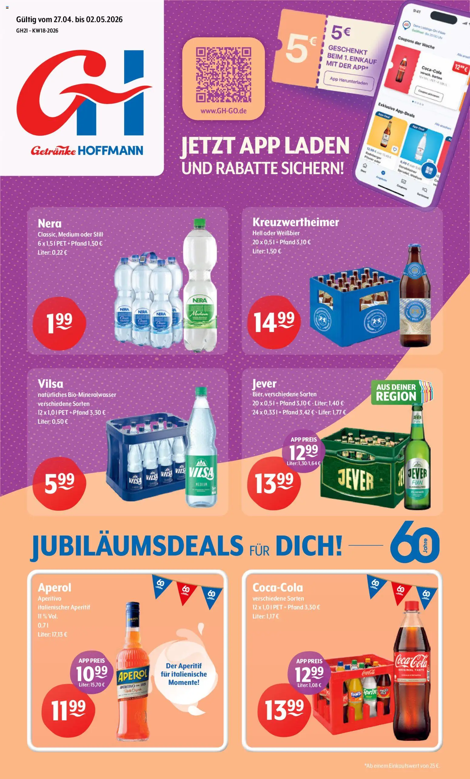 Vorschau von dem Prospekt des Geschäftes Getränke Hoffmann, gültig ab dem 27.04.2026