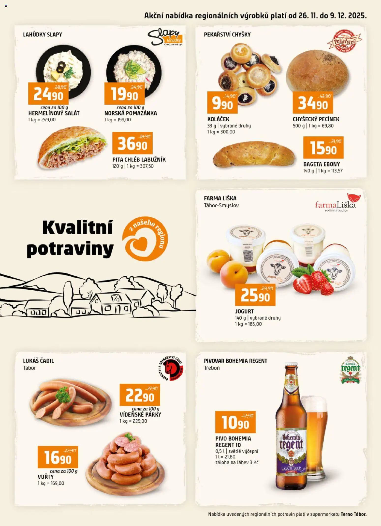 Náhled nabídky: Terno Leták - Tábor platný od 26.11.2025