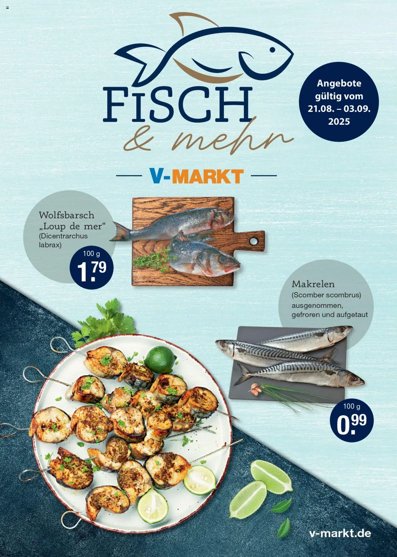 V-Markt Angebote (vom 21.08.2025) - Fischangebote München - Fisch