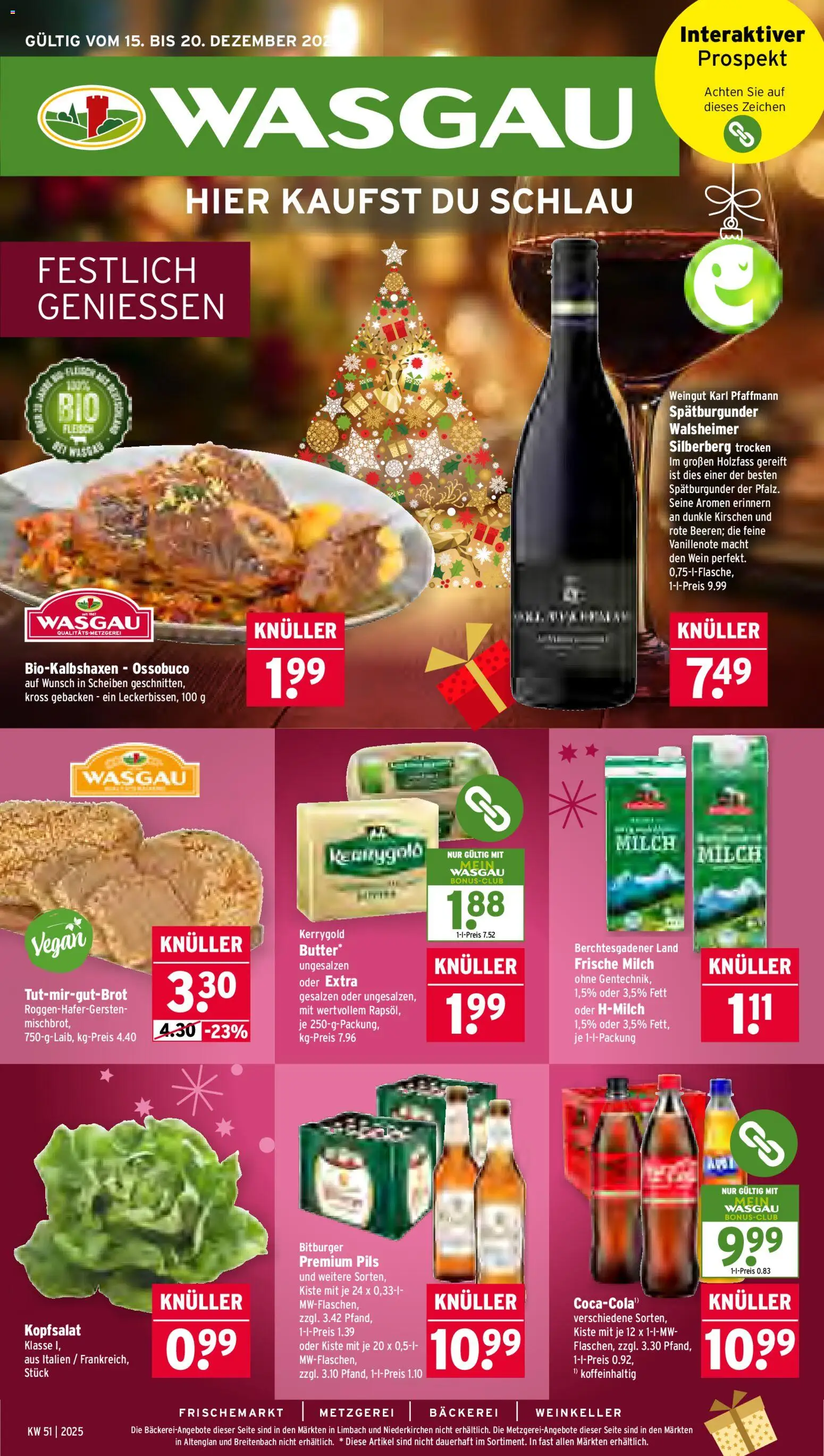 Vorschau von dem Prospekt des Geschäftes Wasgau, gültig ab dem 15.12.2025