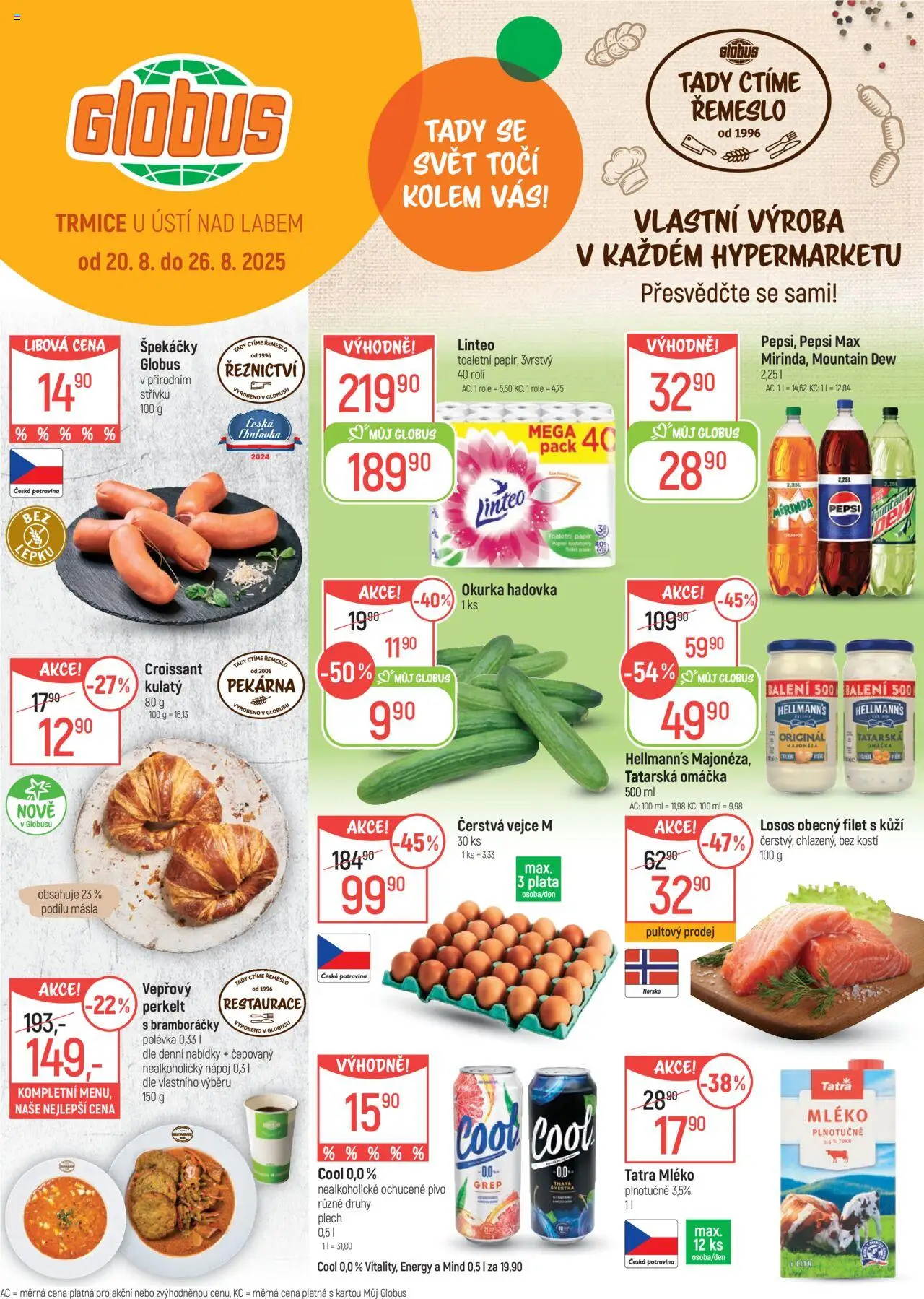  Globus leták od 20.08.2025 >> Akční nabídka "Trmice"