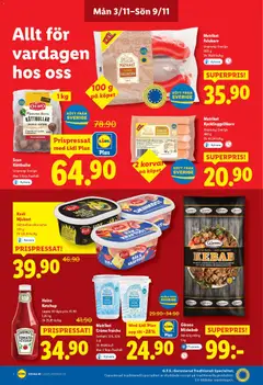 Förhandsgranska reklamblad Aktuella reklamblad Lidl från butik Lidl gäller från 03/11/2025 | Sida : 6