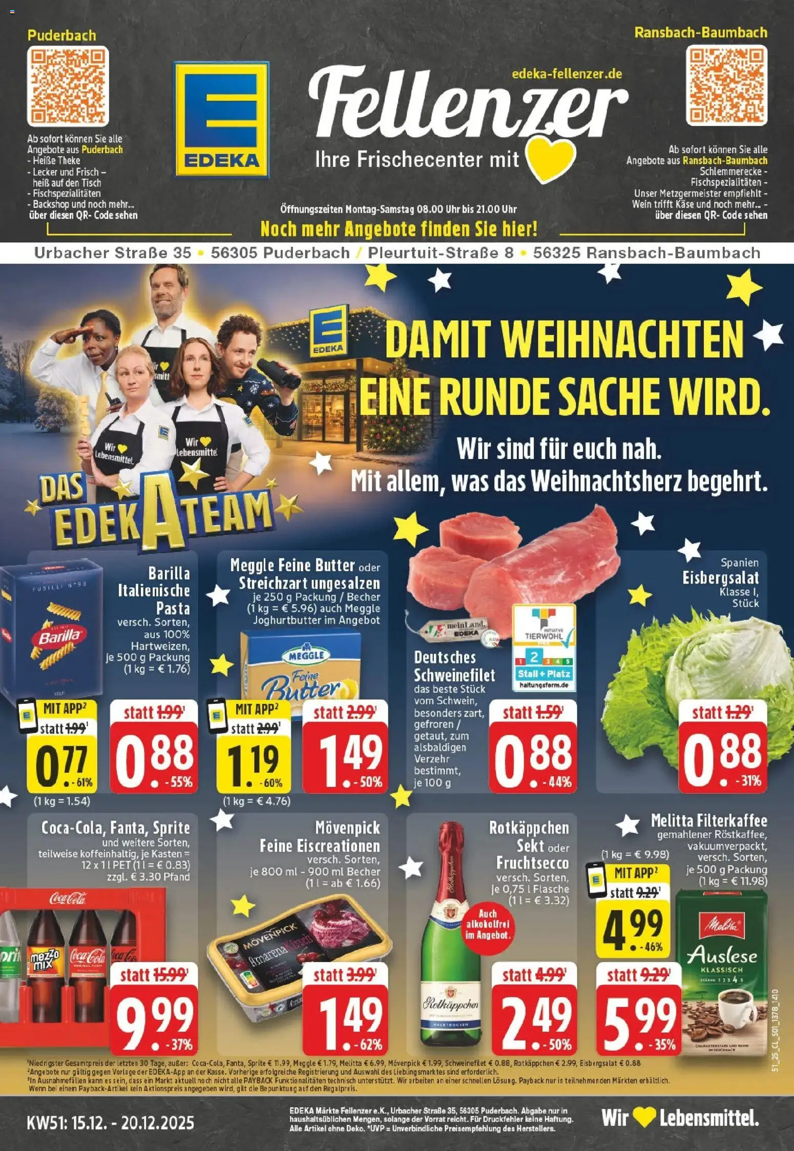Vorschau von dem Prospekt des Geschäftes Edeka, gültig ab dem 15.12.2025