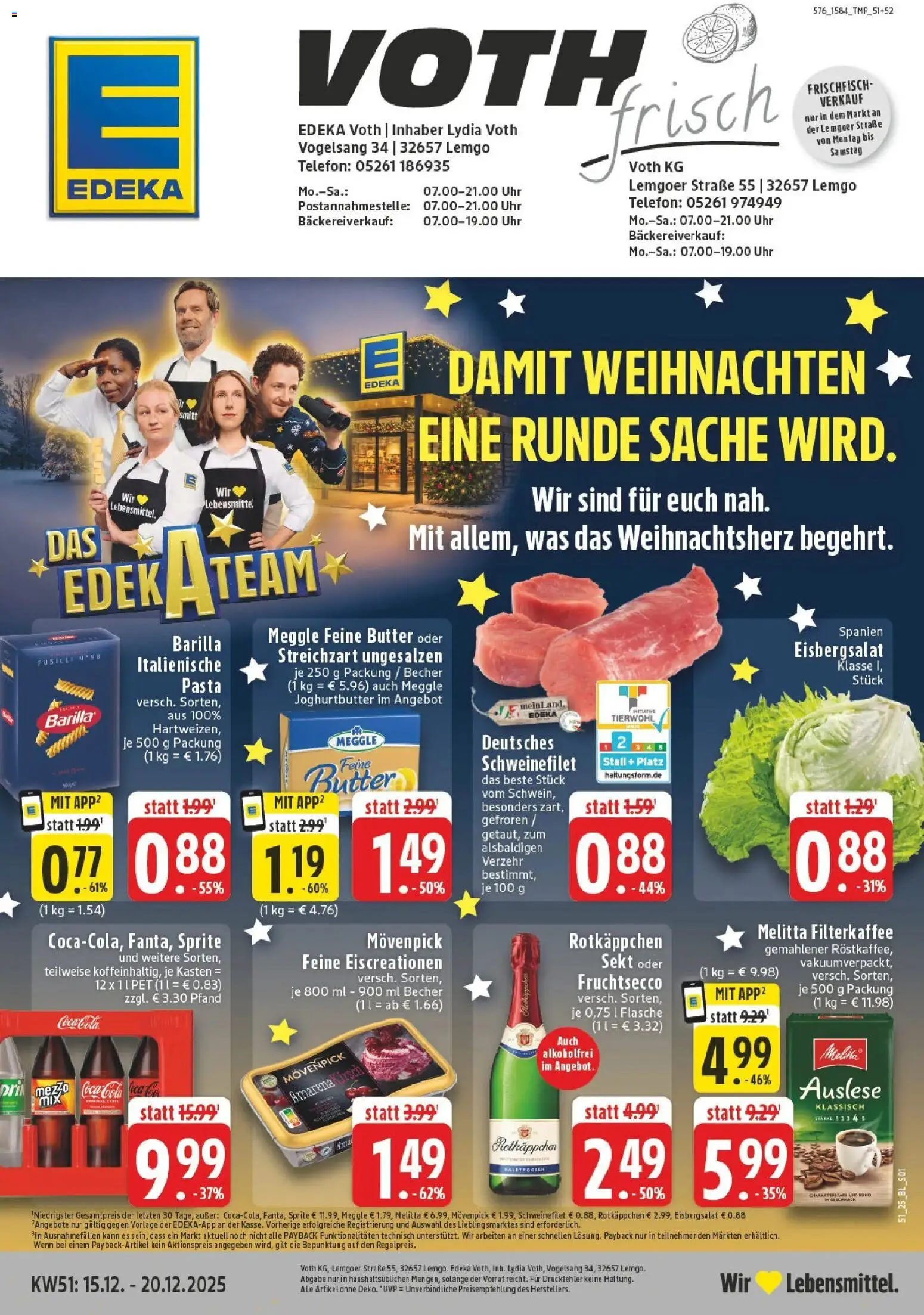 Vorschau von dem Prospekt des Geschäftes Edeka, gültig ab dem 15.12.2025