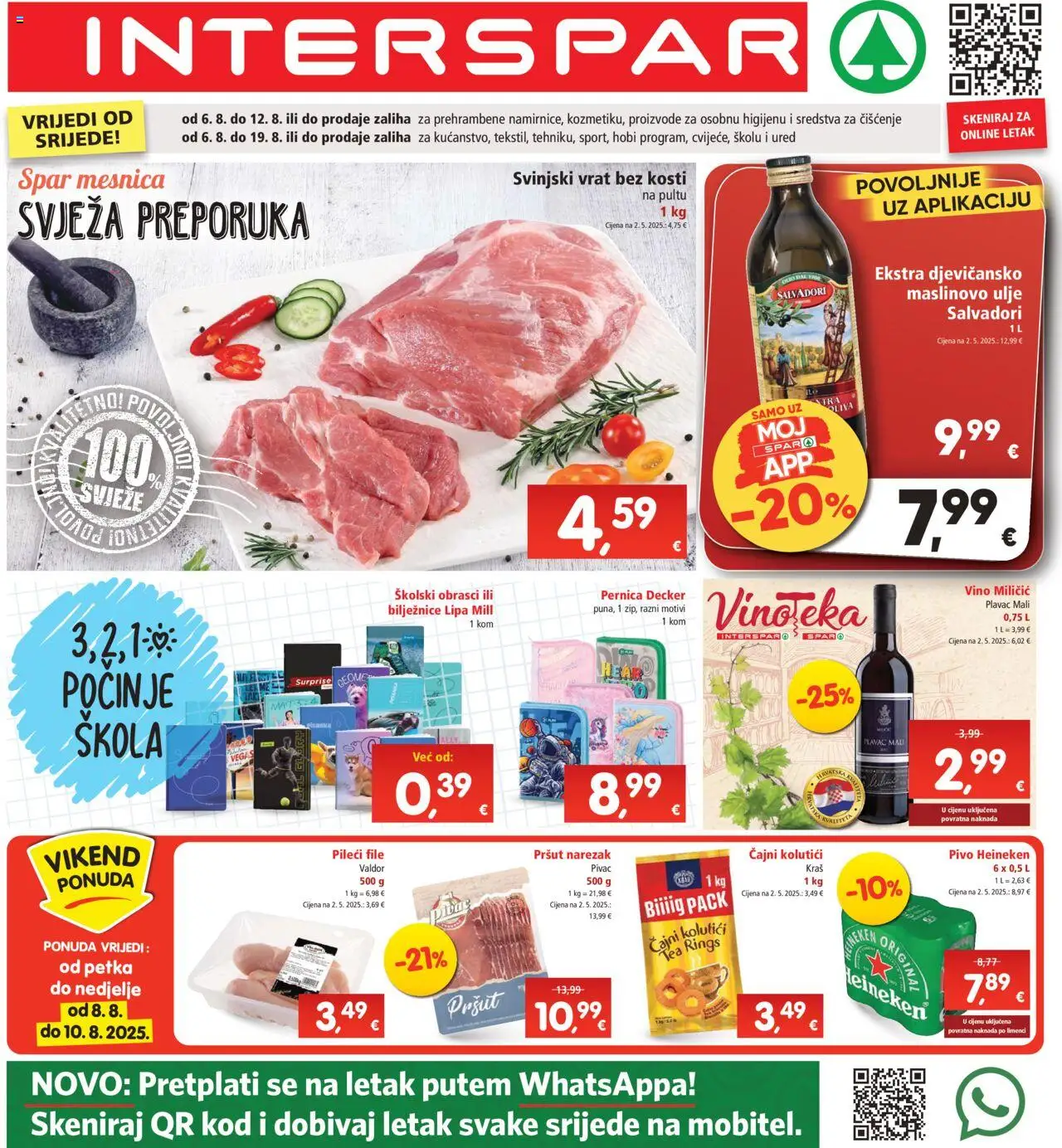Interspar aktualni Katalog vrijedi od 06.08.2025 - tjedna akcija broj stranice 1