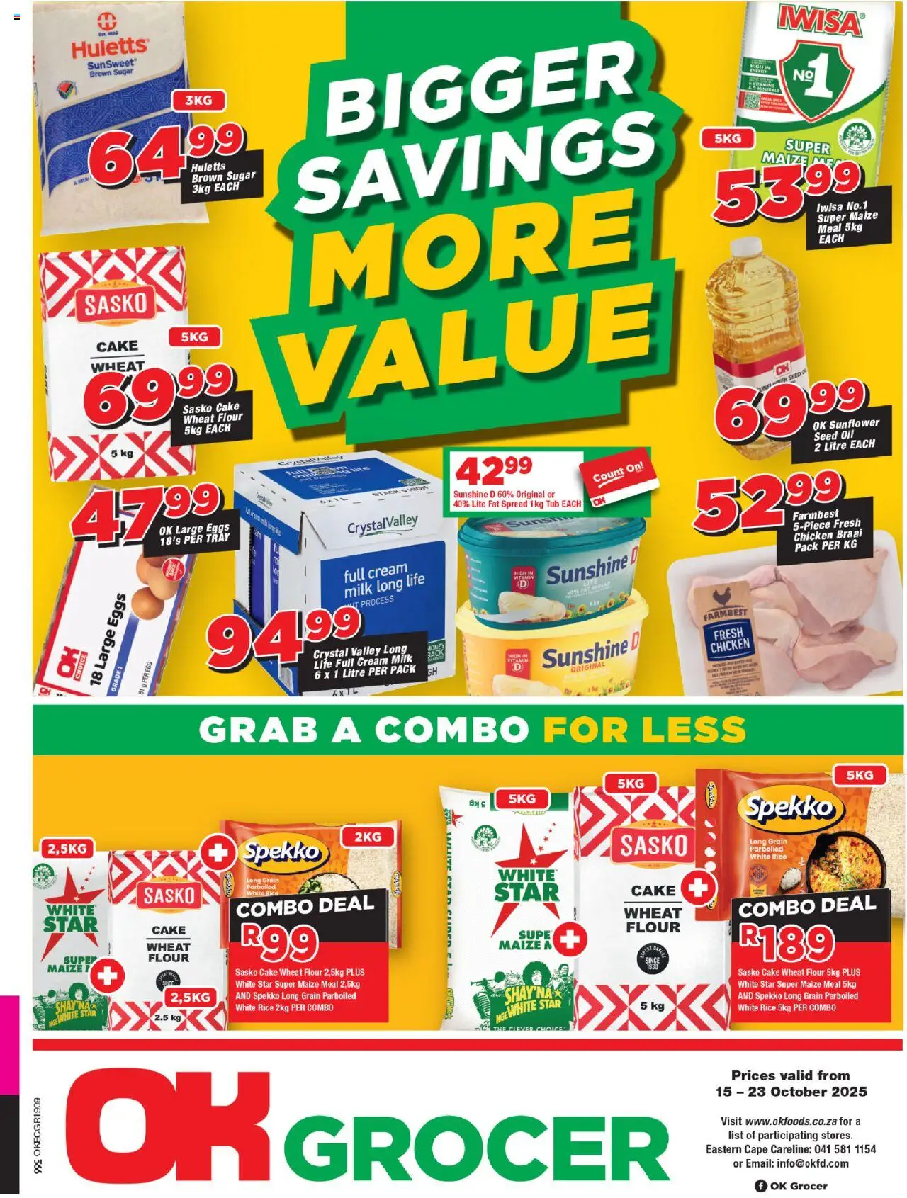 OK Foods Eastern Cape - OK Grocer from 15/10 - 23/10/2025 > Promotions