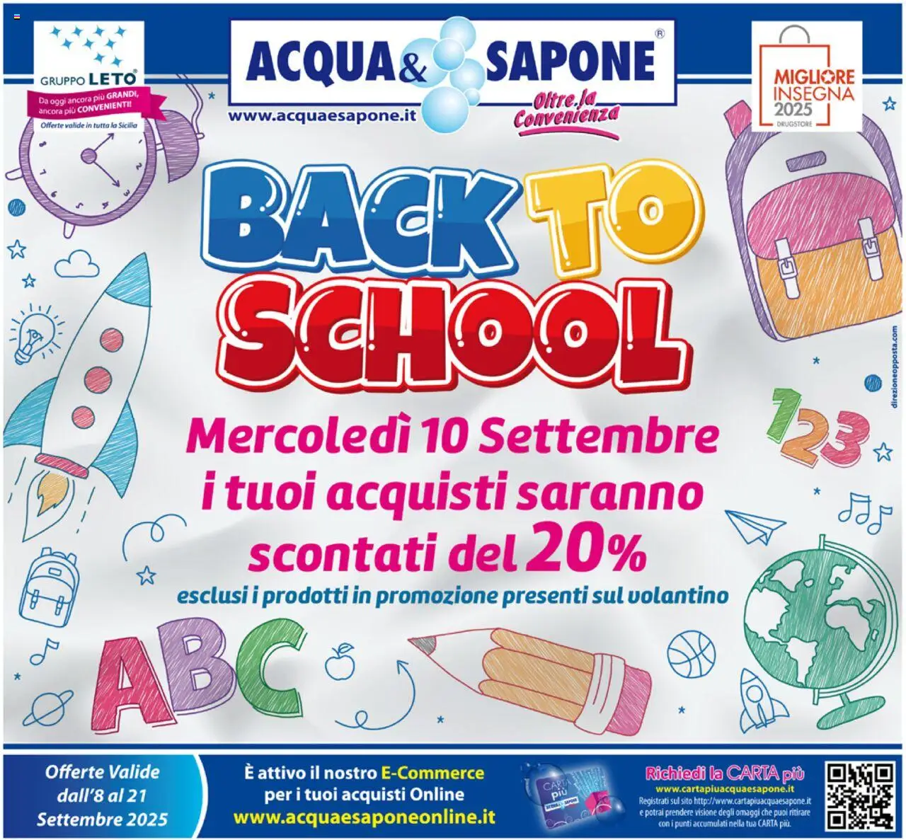 Volantino Acqua e Sapone valido da 08/09/2025 numero di pagina 1