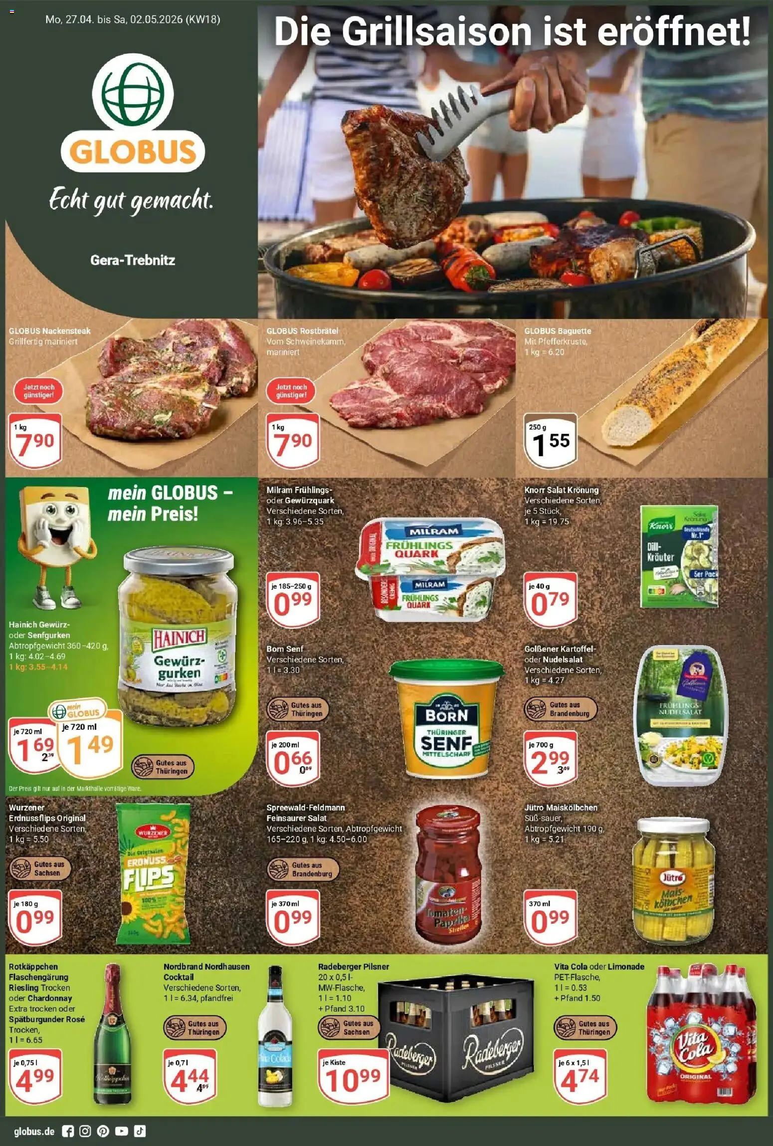Vorschau von dem Prospekt des Geschäftes Globus, gültig ab dem 27.04.2026