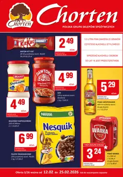 Pogląd gazetki "Plakat" ze sklepu Chorten ważnej od 12.02.2026