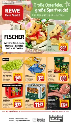 Vorschau von dem Prospekt des Geschäftes Rewe, gültig ab dem 23.03.2026