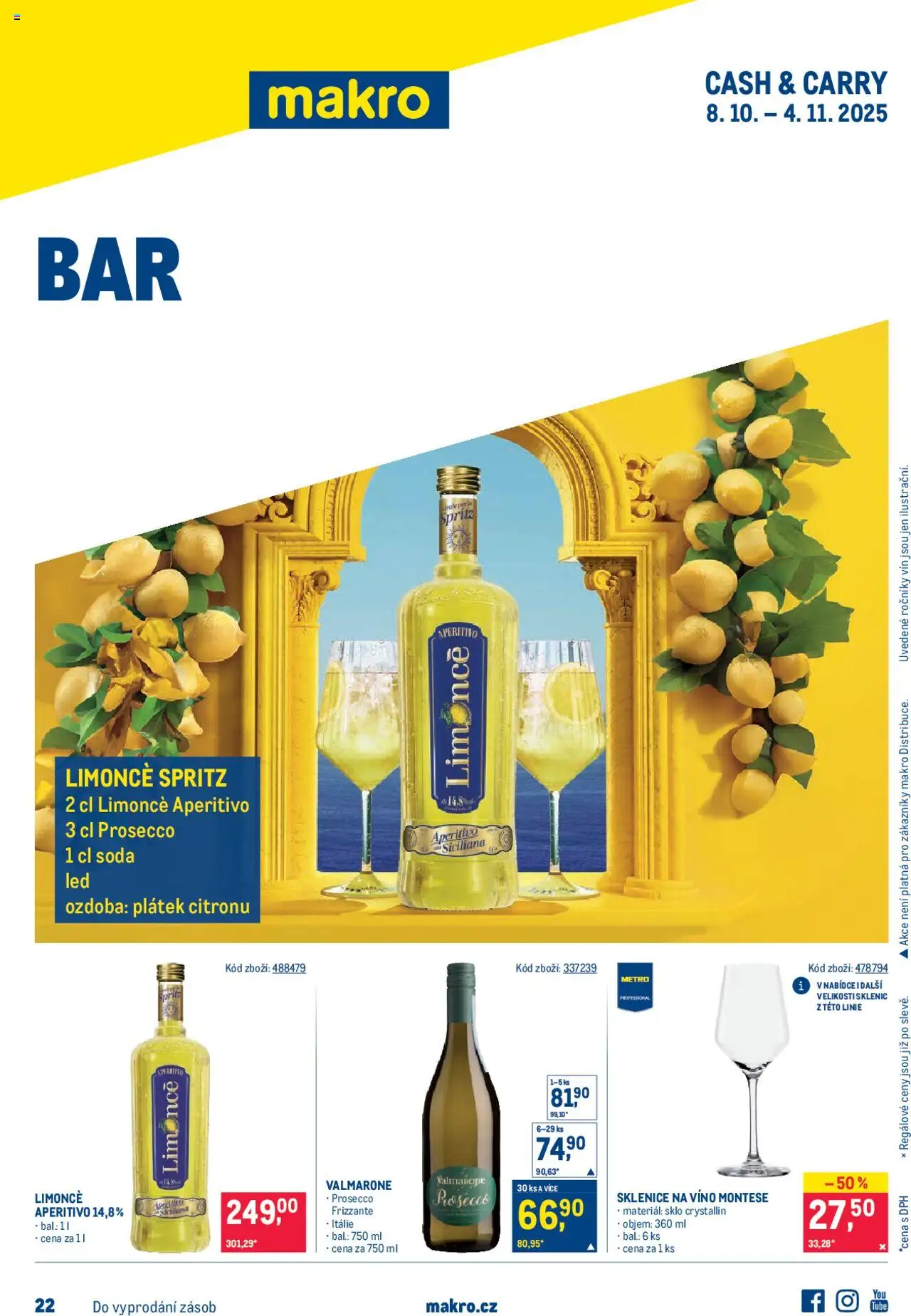  Makro Leták - Bar od 08.10.2025 - Akce Makro