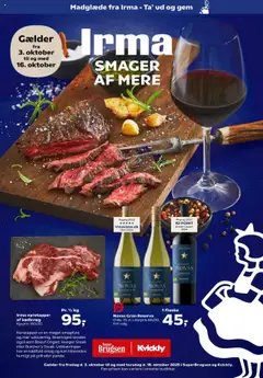 Eksempel på tilbudsavis Irma indstik fra butik Kvickly gyldig fra 03/10/2025