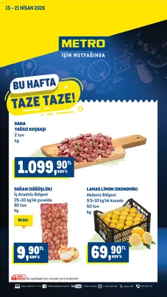 Metro Metro Katalog 15.04.2026 - Broşürünün önizlemesi