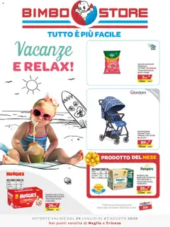 Anteprima dell'opuscolo Volantino Maglie e Tricase dal negozio Bimbo store valido da 24/07/2025
