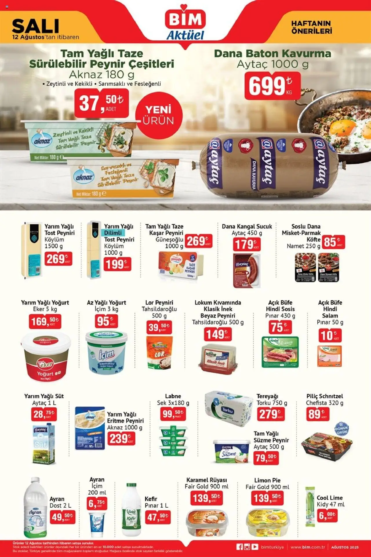 BİM Katalog bu hafta (12 Ağustos 2025) - Aktüel Broşür - Sayfa numarası 1