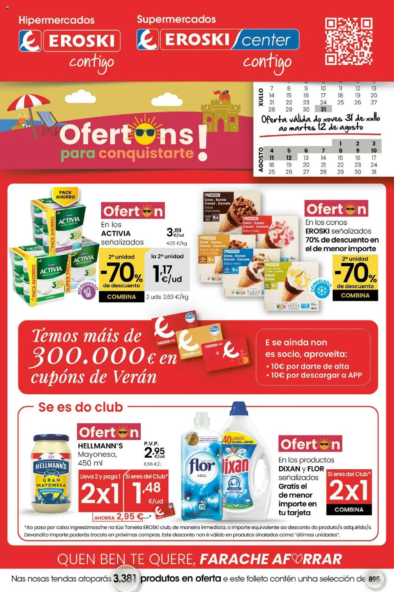 Folleto Eroski del 31/07/2025 - 12/08/2025 > Ofertons para conquistarte