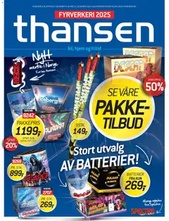 Forhåndsvis Fyrverkeri fra butikk THANSEN gyldig fra 27/12/2025