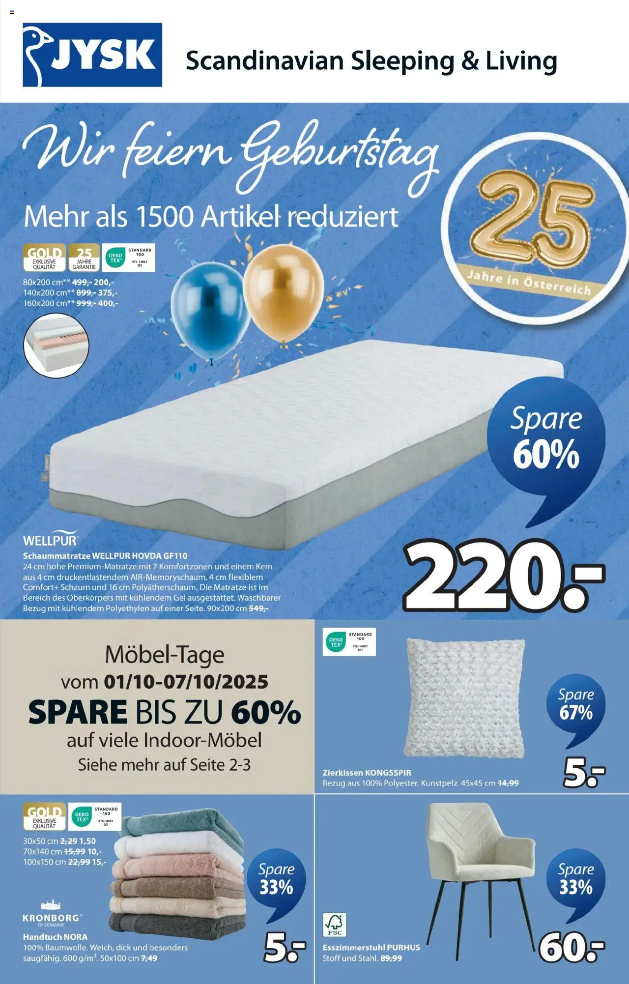  JYSK Angebote ab (01.10.2025 - 26.10.2025) - Seite 1