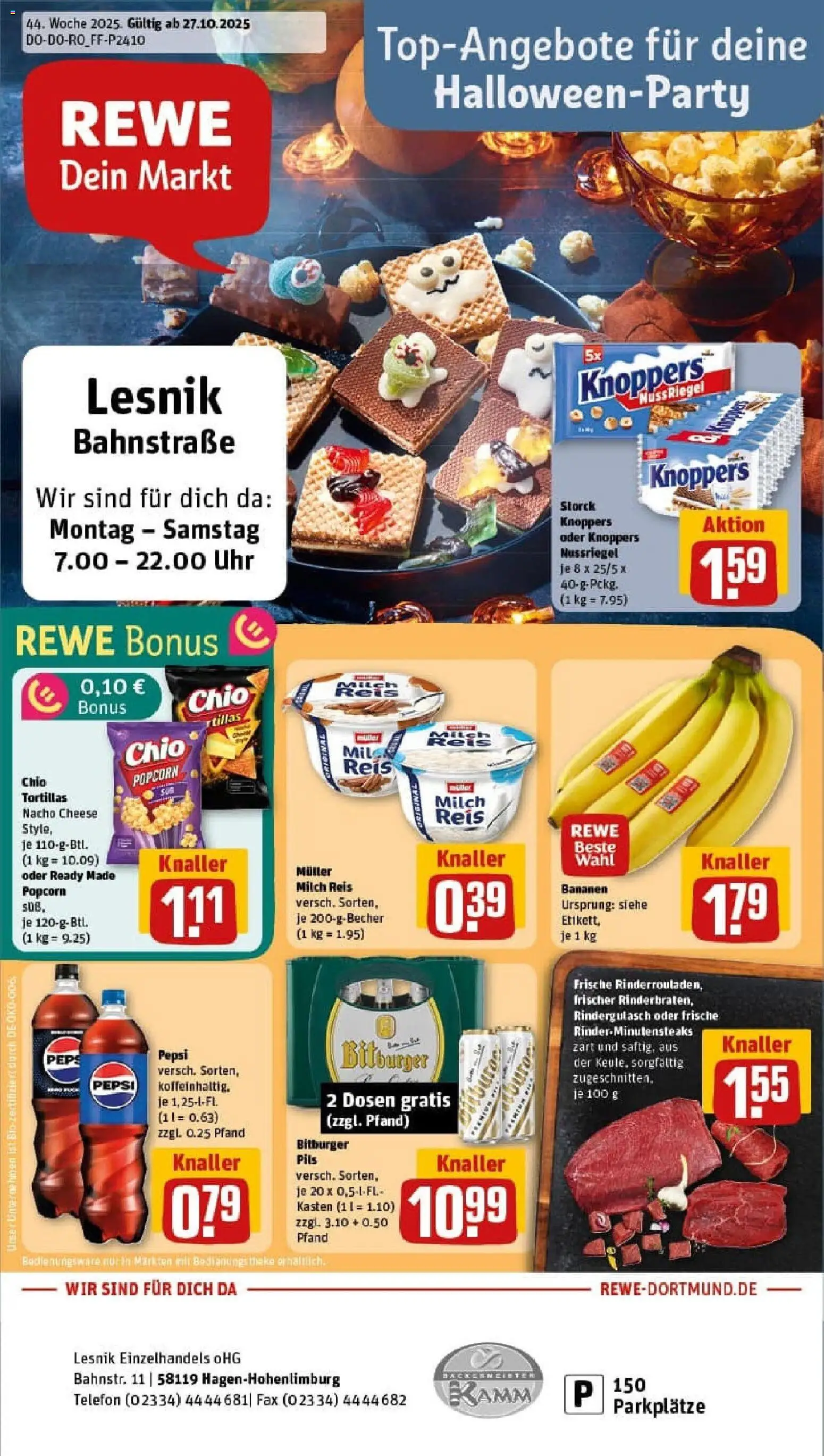 Vorschau von dem Prospekt des Geschäftes Rewe, gültig ab dem 26.10.2025