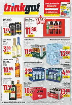 Vorschau von dem Prospekt des Geschäftes Trinkgut, gültig ab dem 02.03.2026