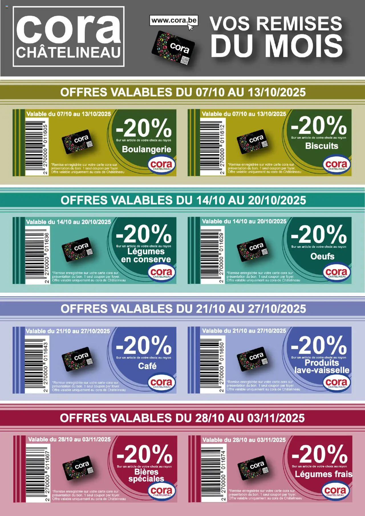 Cora shop Newsletter octobre geldig vanaf 07/10/2025 - Paginanummer 1