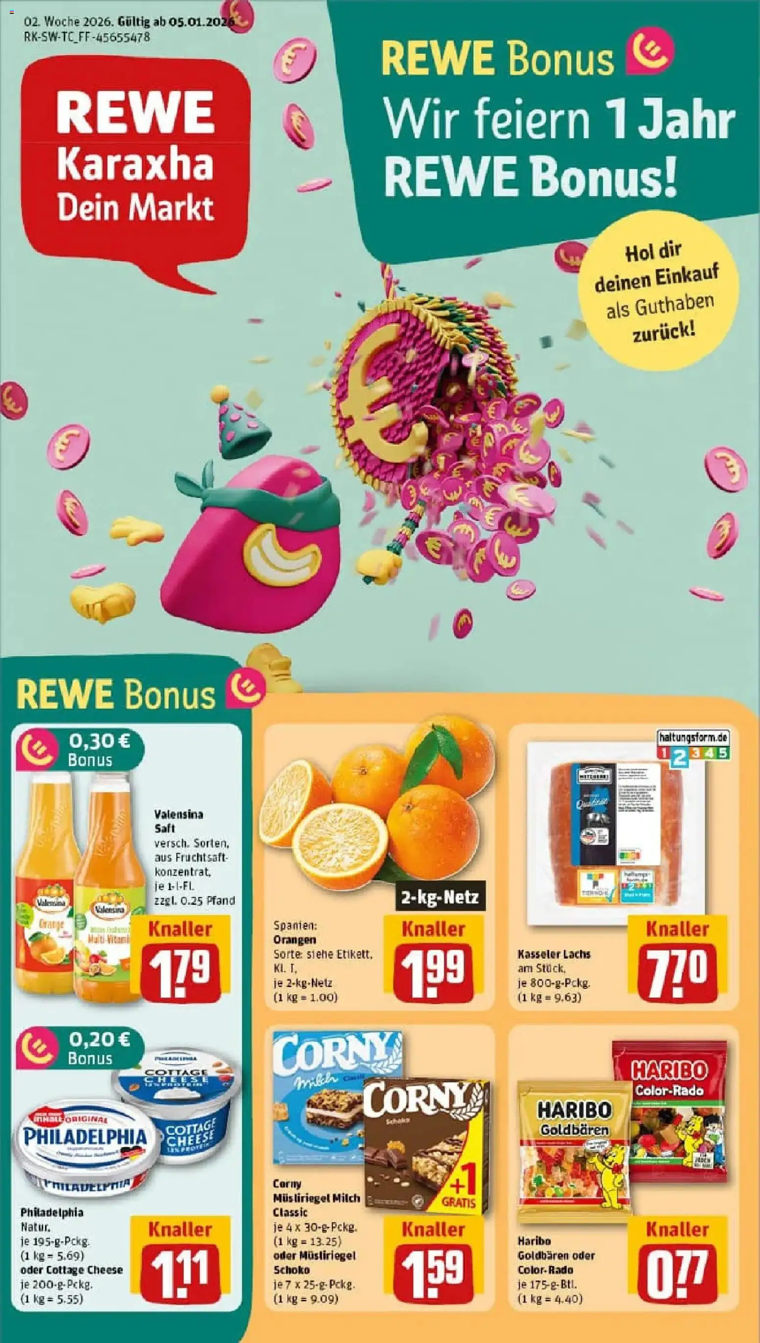 Vorschau von dem Prospekt des Geschäftes Rewe, gültig ab dem 04.01.2026